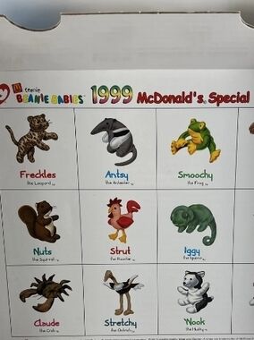 1999 Box Set McDonald's Beanie Babies